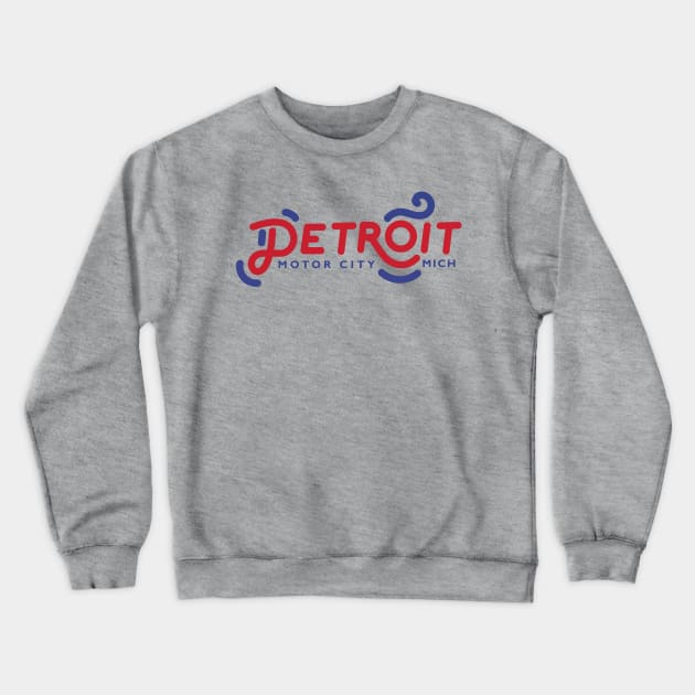 Detroit Crewneck Sweatshirt by J31Designs